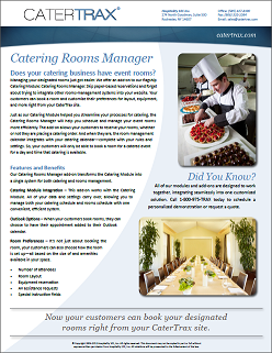 Catering Rooms Manager.
