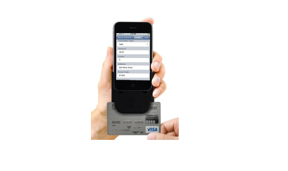 iPhone Credit Card with Card Reader