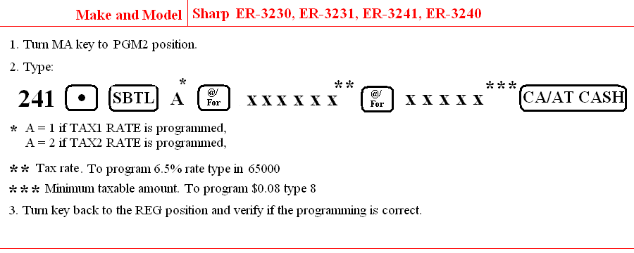 Sharp ER-3230, ER-3231, ER-3241, ER-3240
